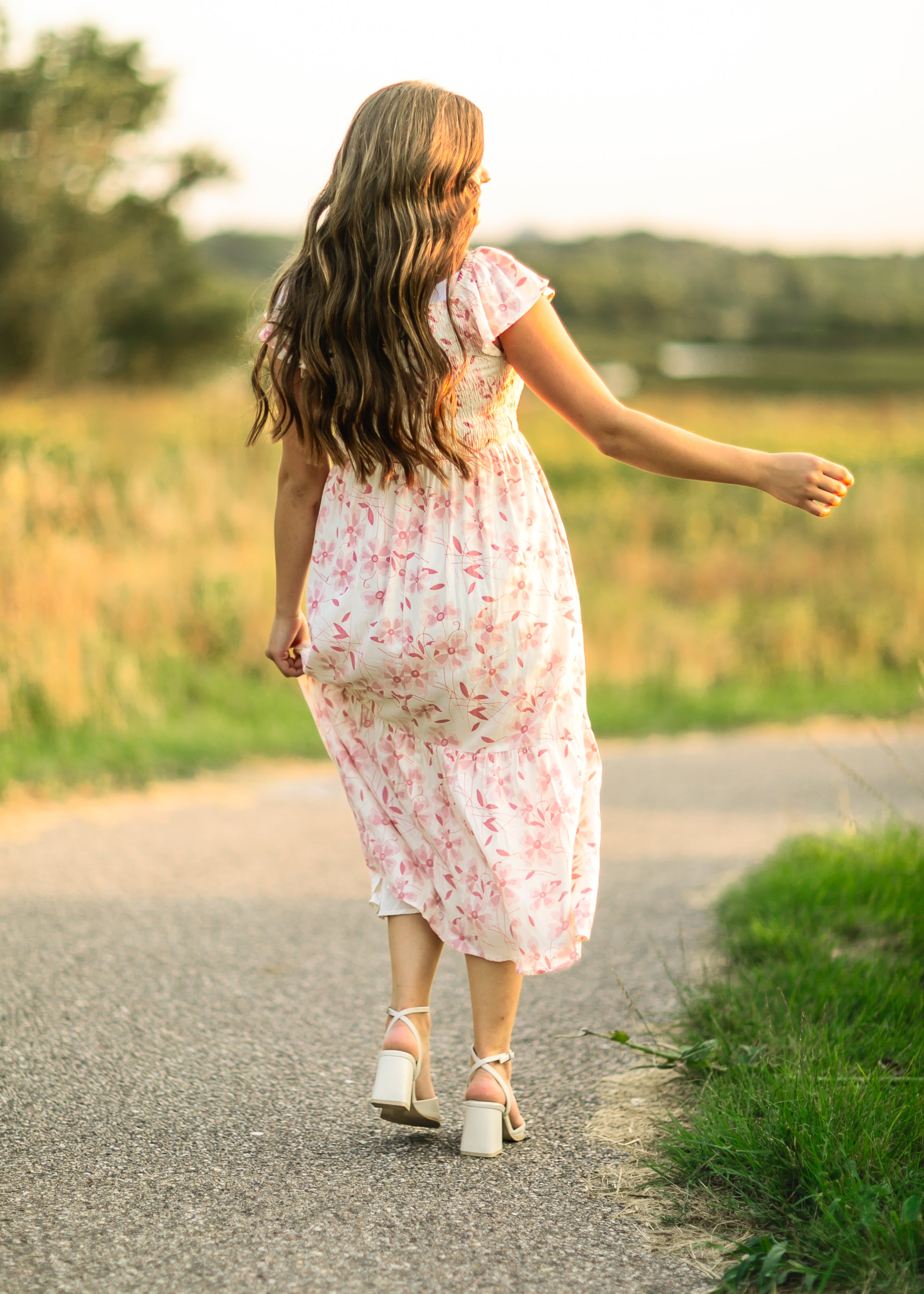 Summer Cap Sleeve Midi Dress - FINAL SALE Inherit Co.