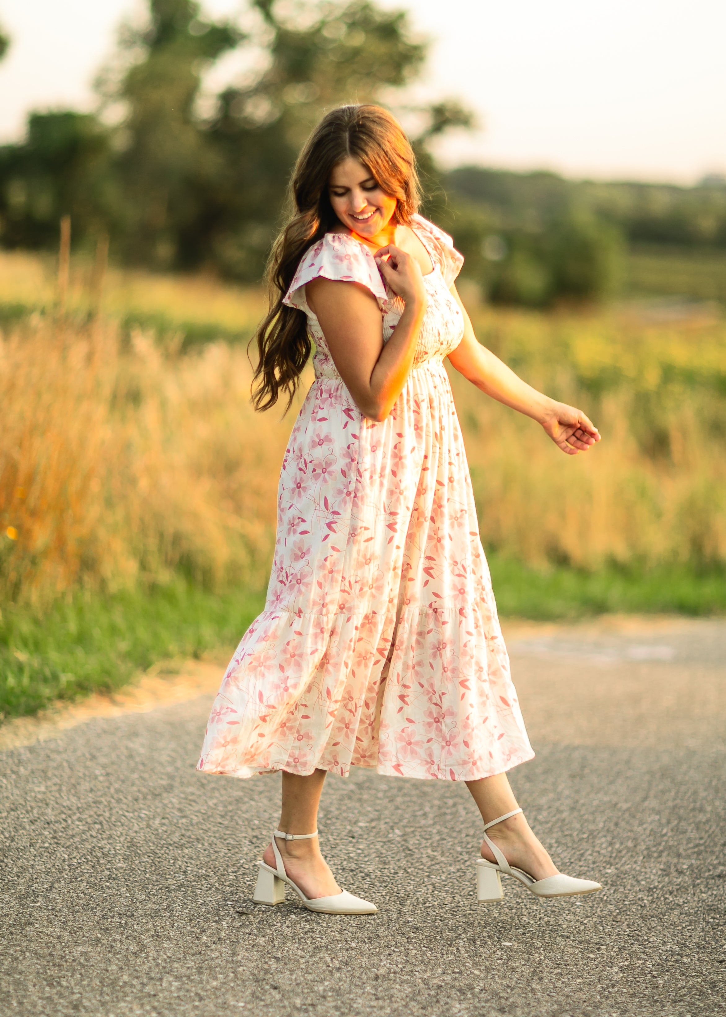 Summer Cap Sleeve Midi Dress - FINAL SALE Inherit Co.