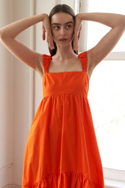 SUNBEAM SPLENDOR WOVEN MIDI DRESS - Love Salve