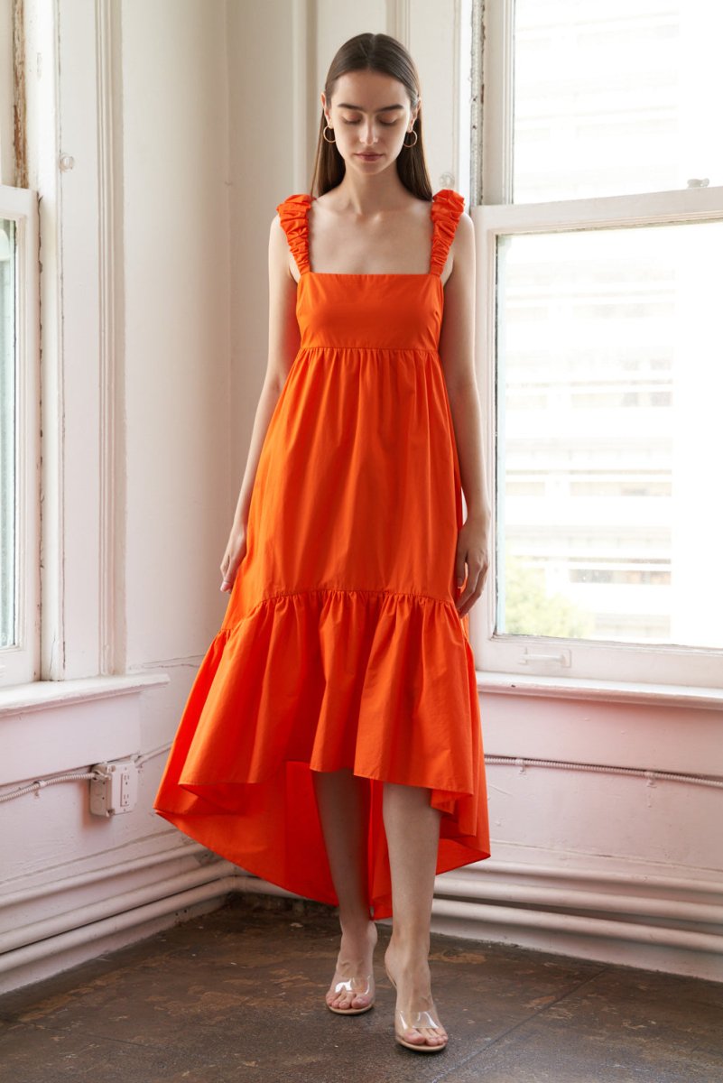 SUNBEAM SPLENDOR WOVEN MIDI DRESS - Love Salve