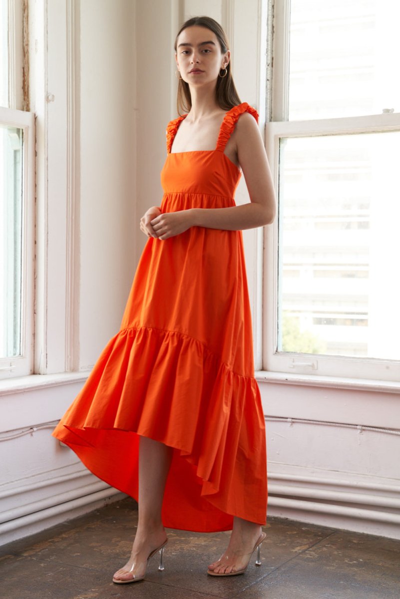 SUNBEAM SPLENDOR WOVEN MIDI DRESS - Love Salve