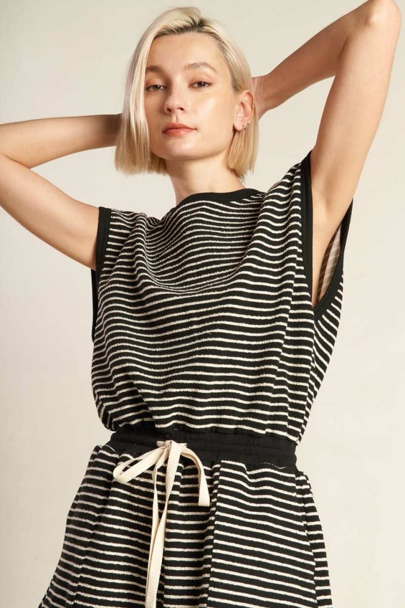 SUNSET COVE STRIP ROMPER - Love Salve
