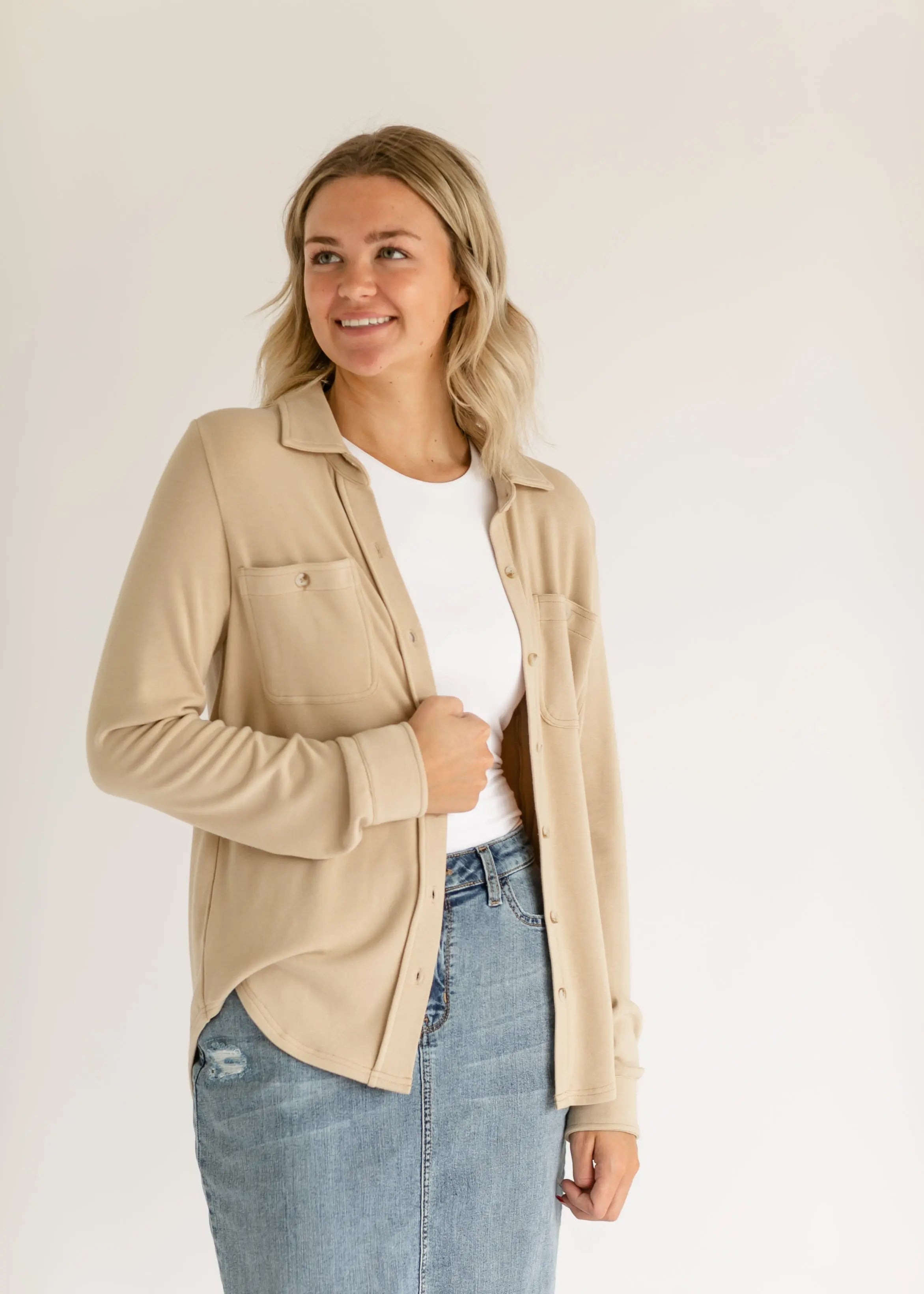 Taylor Ultra Soft Button Front Shirt Inherit Co.