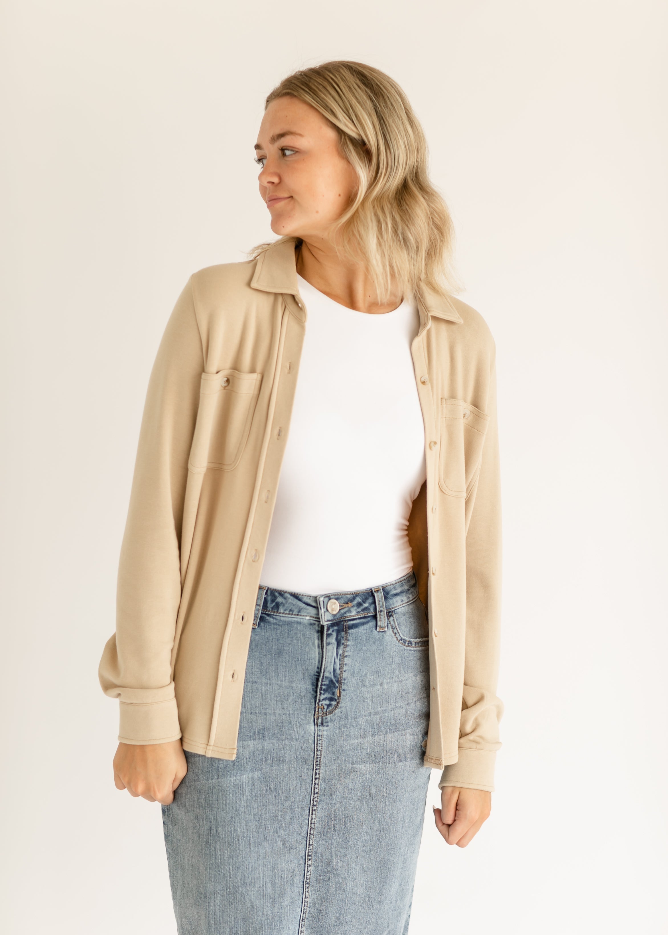 Taylor Ultra Soft Button Front Shirt Inherit Co.