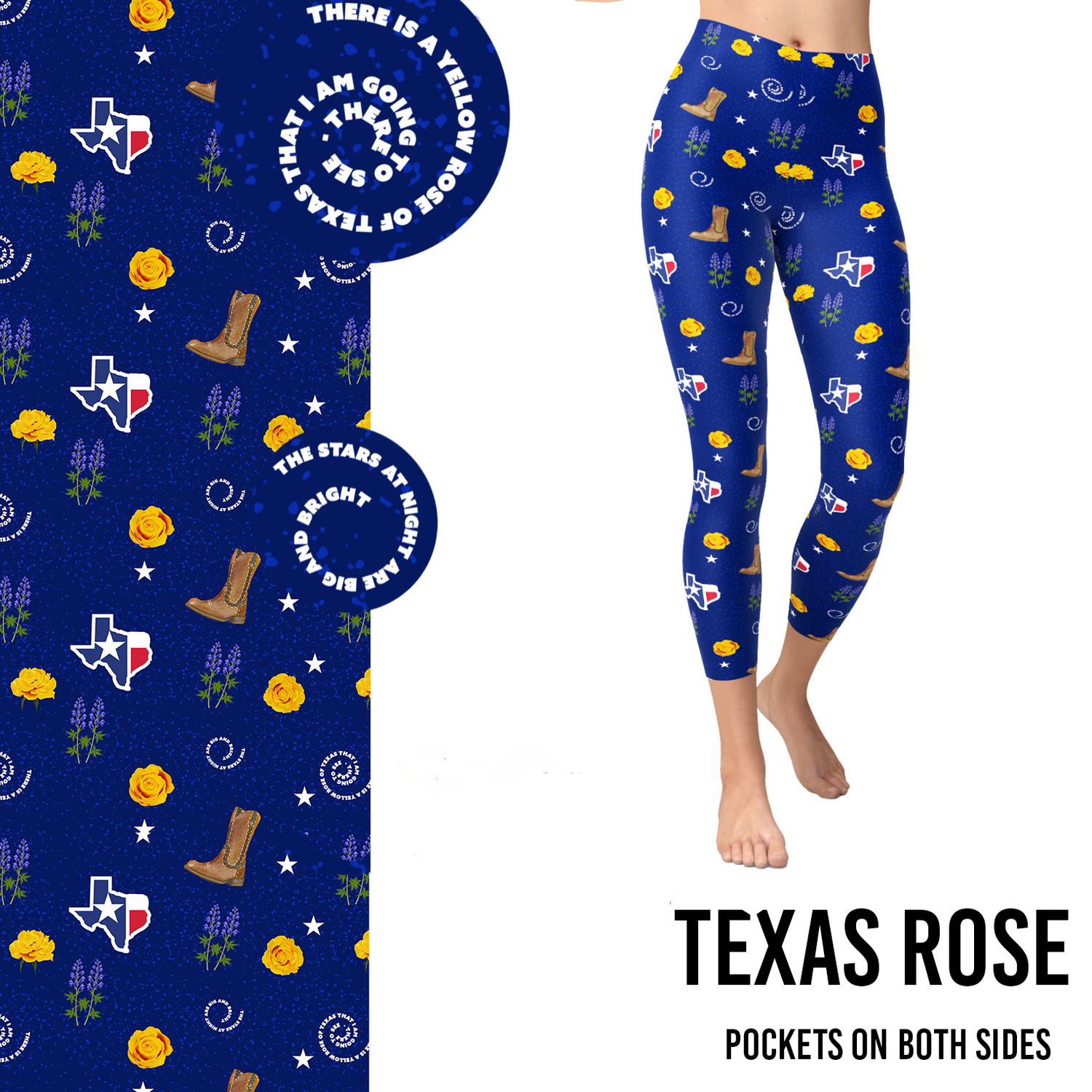 Texas Rose Leggings with Pockets MM
