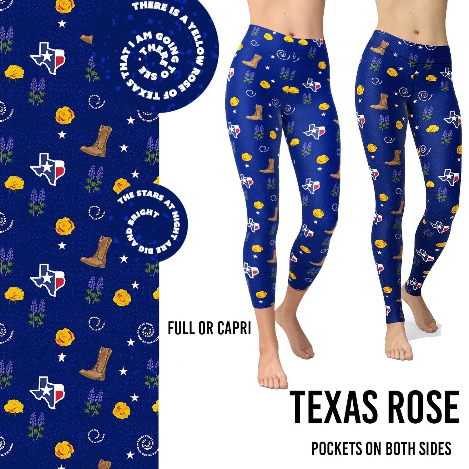 Texas Rose Leggings with Pockets MM