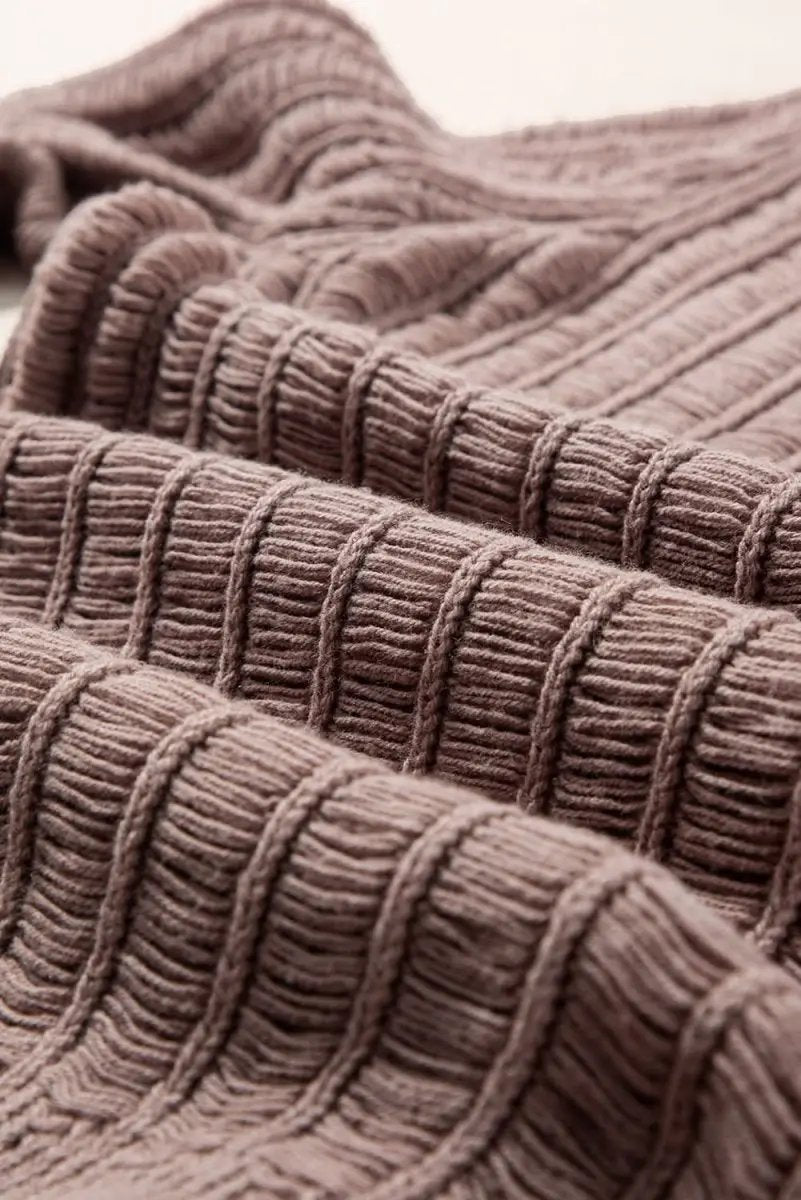 Textured Knit Buttoned Cardigan with Unique Goat Cut-Out Design - Love Salve 