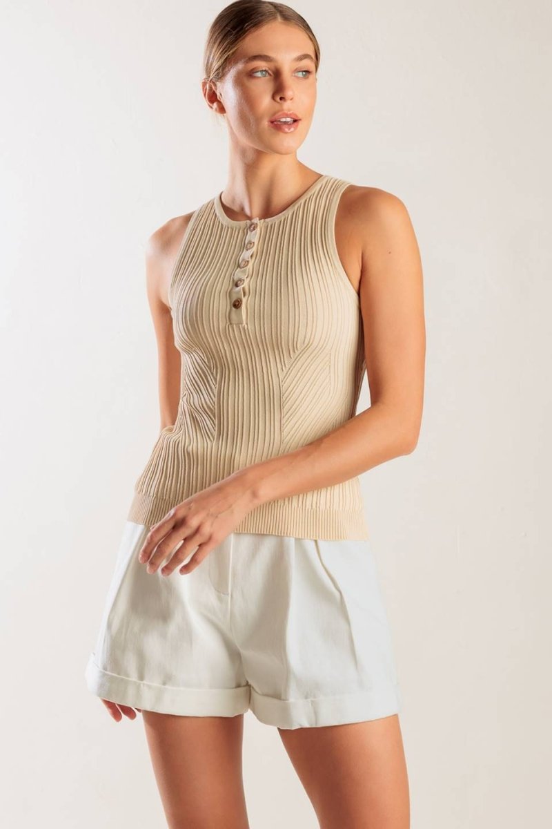 THINKING ABOUT YOU KNIT TANK TOP - Love Salve