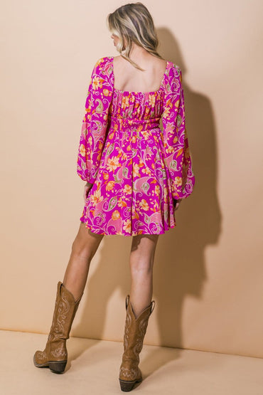 THRIVING ALL NIGHT WOVEN MINI DRESS - Love Salve