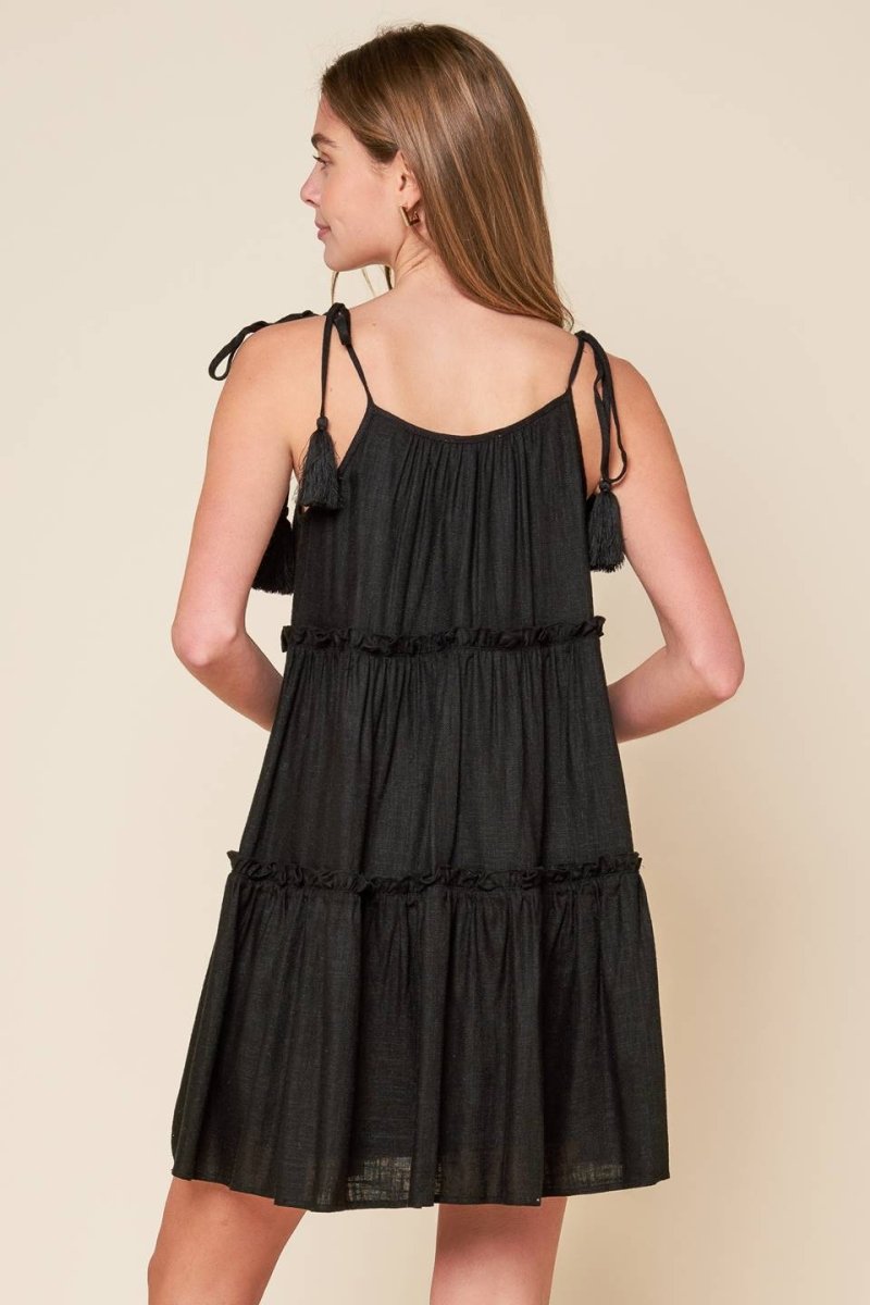 THROUGH THE ARBOR WOVEN MINI DRESS - Love Salve 