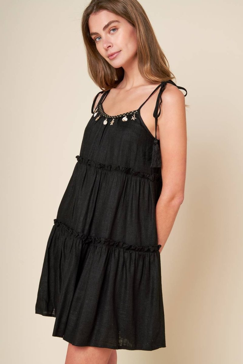 THROUGH THE ARBOR WOVEN MINI DRESS - Love Salve 
