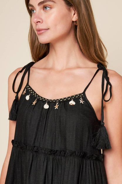 THROUGH THE ARBOR WOVEN MINI DRESS - Love Salve 