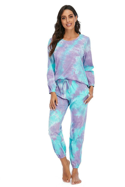 Vibrant Tie-Dye Cozy Lounge Set with Two-Piece DesignUpgrade Your Loungewear with our Vibrant Tie-Dye Cozy Lounge Set!
 
 
Unique Style: Stand out in style with the captivating tie-dye design, infusing a fun and livelyLove Salve Vibrant Tie-Dye Cozy Lounge Setlounge