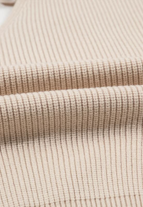 Tied Back V - Neck Long Sleeve Sweater - Love Salve