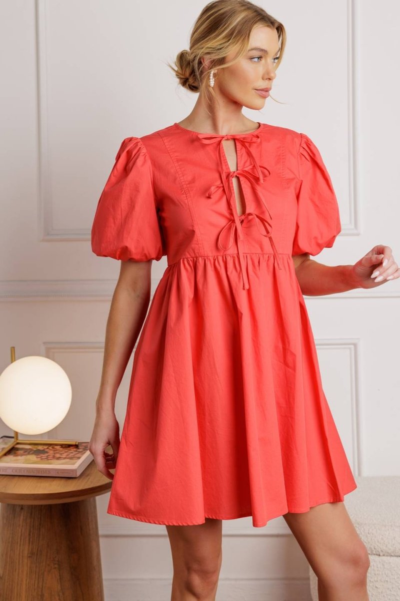 TIMELESS ANYWAYS WOVEN MINI DRESS - Love Salve