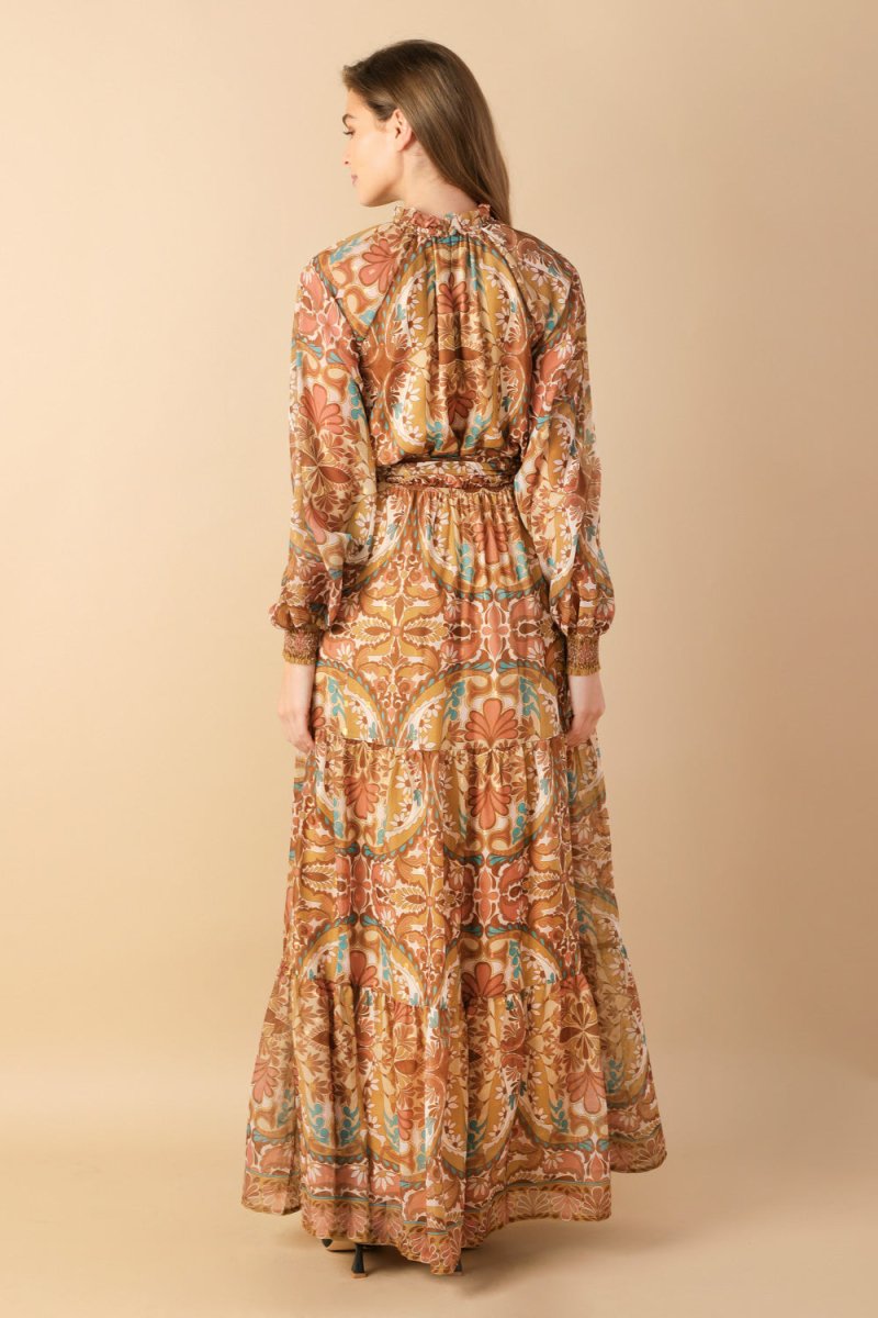TIMELESS TAPESTRY WOVEN MAXI DRESS - Love Salve
