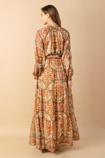 TIMELESS TAPESTRY WOVEN MAXI DRESS - Love Salve