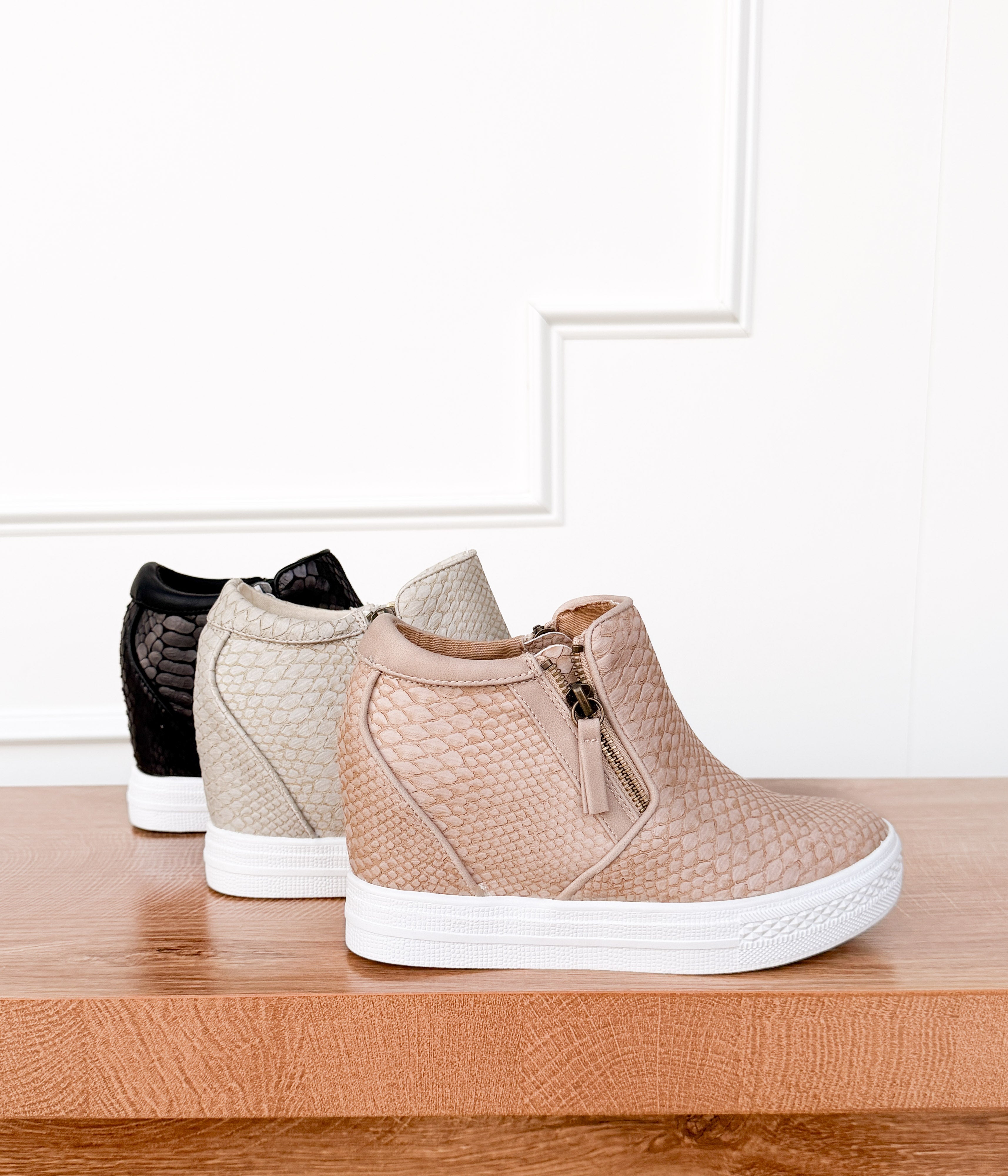 Timmibelle Wedge Sneaker in Blush