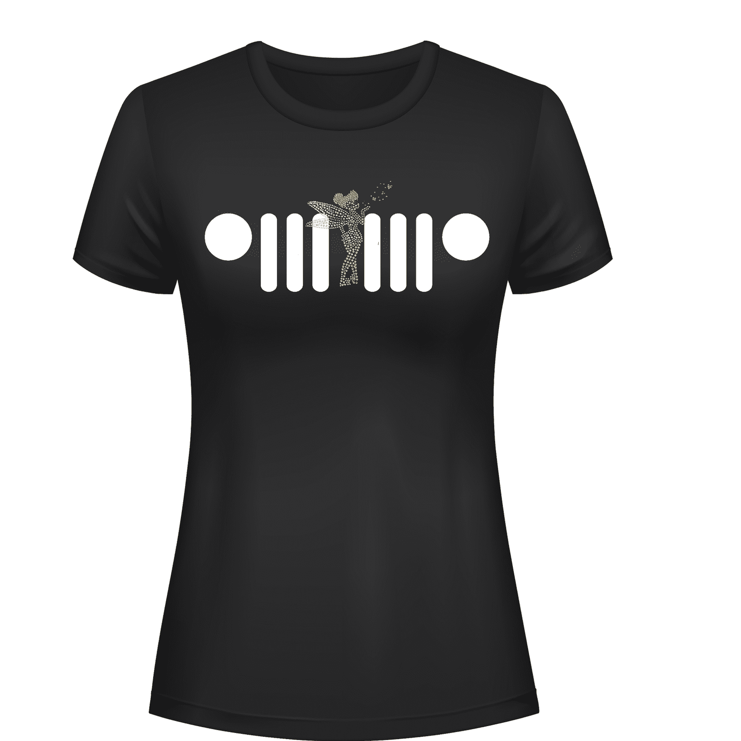 Jeeper Tink Rhinestone Tee Short or Long  Sleeve MM