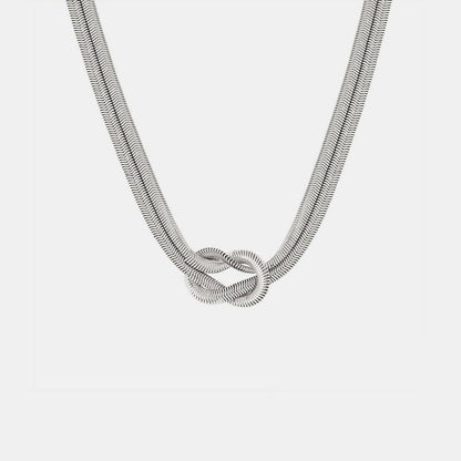 Titanium Steel Knot Necklace - Love Salve