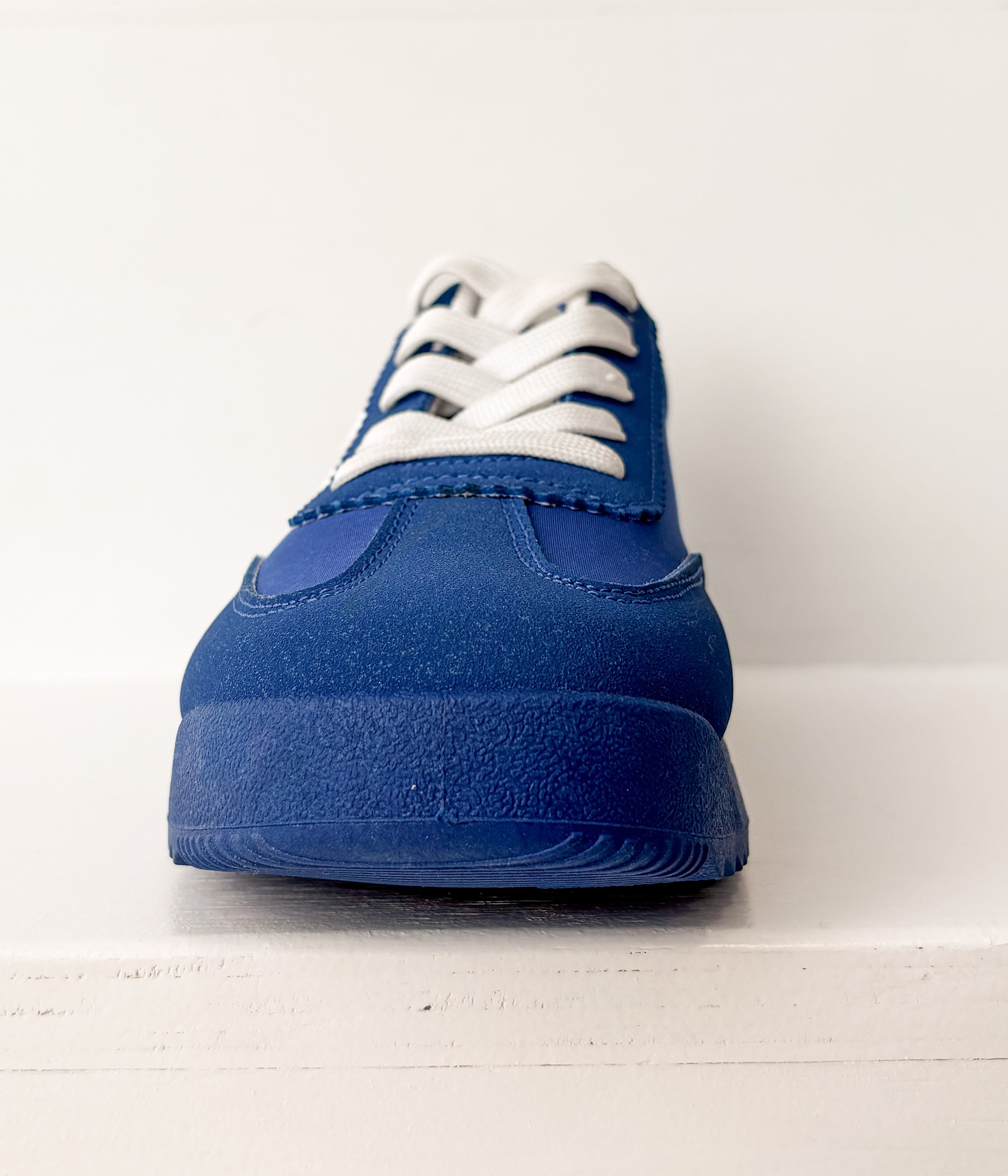 Tokyo Dual Stripe Sneakers Blue White Sole Casual Style Naughty Monkey