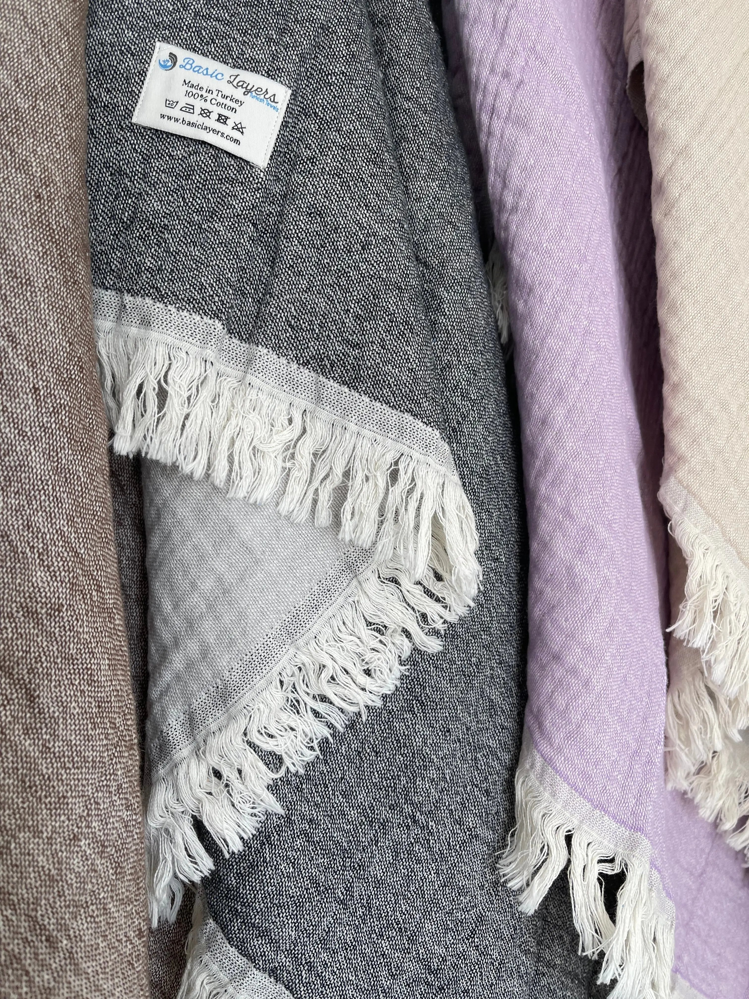 Cocoon Soft Turkish Towel 40 Inch by 70 Inch Hand Loomed Natural Cotton Quick Drying Eco-Friendly Lightweight - Love Salve 