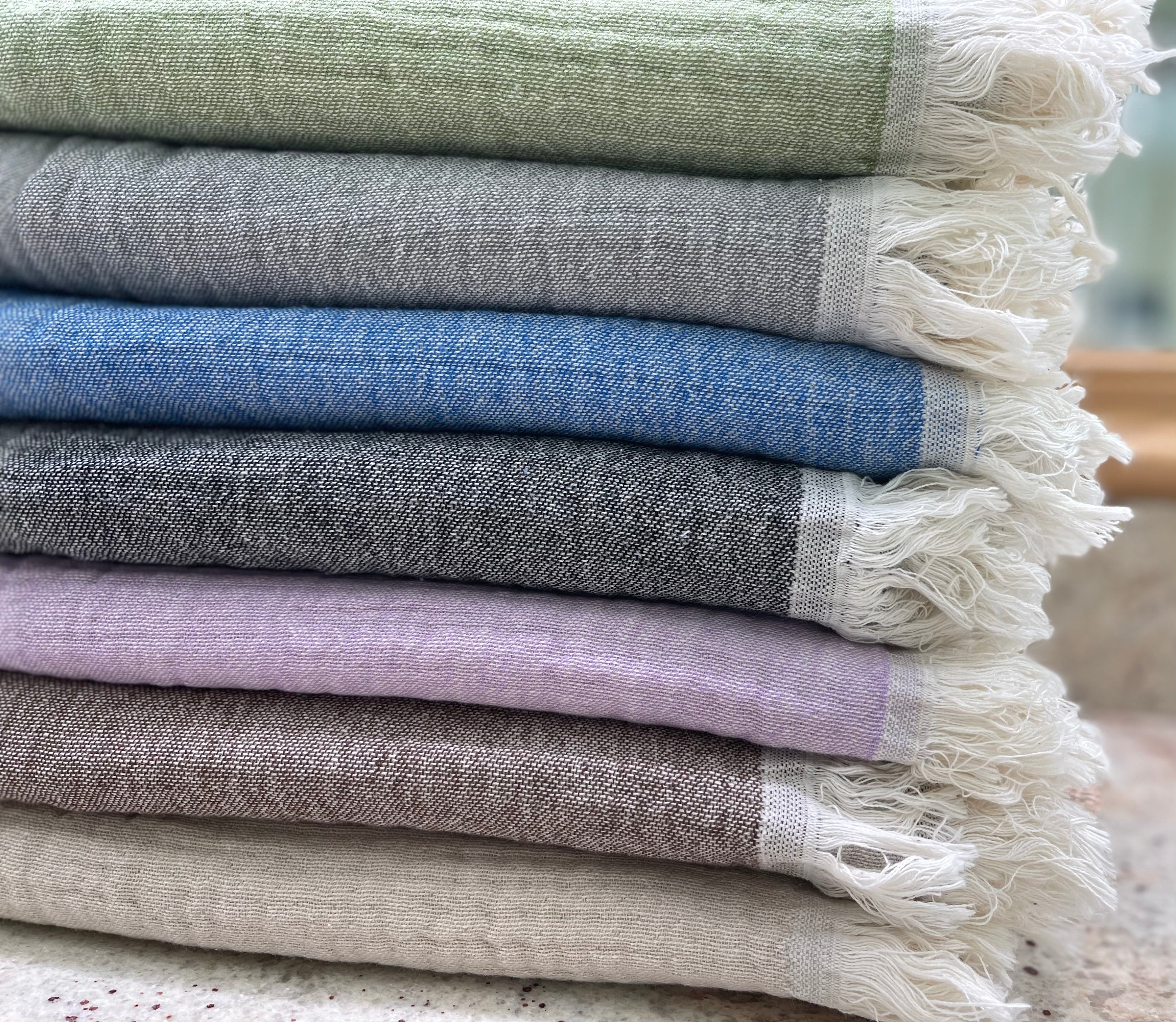 Cocoon Soft Turkish Towel 40 Inch by 70 Inch Hand Loomed Natural Cotton Quick Drying Eco-Friendly Lightweight - Love Salve 