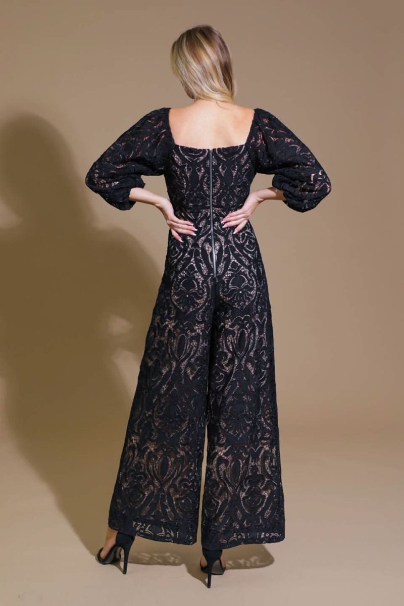 TREASURE TROVE WOVEN LACE JUMPSUIT - Love Salve 