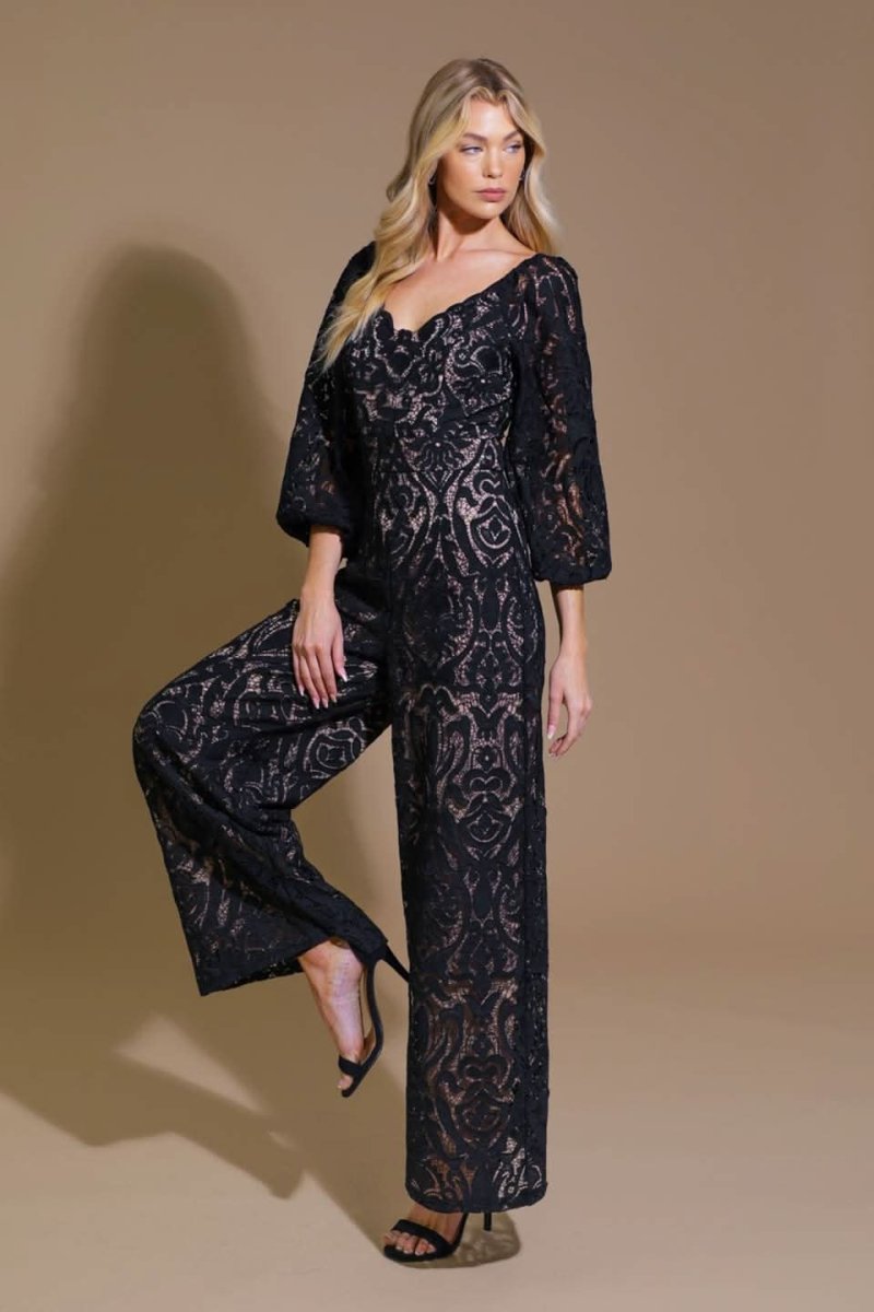 TREASURE TROVE WOVEN LACE JUMPSUIT - Love Salve 