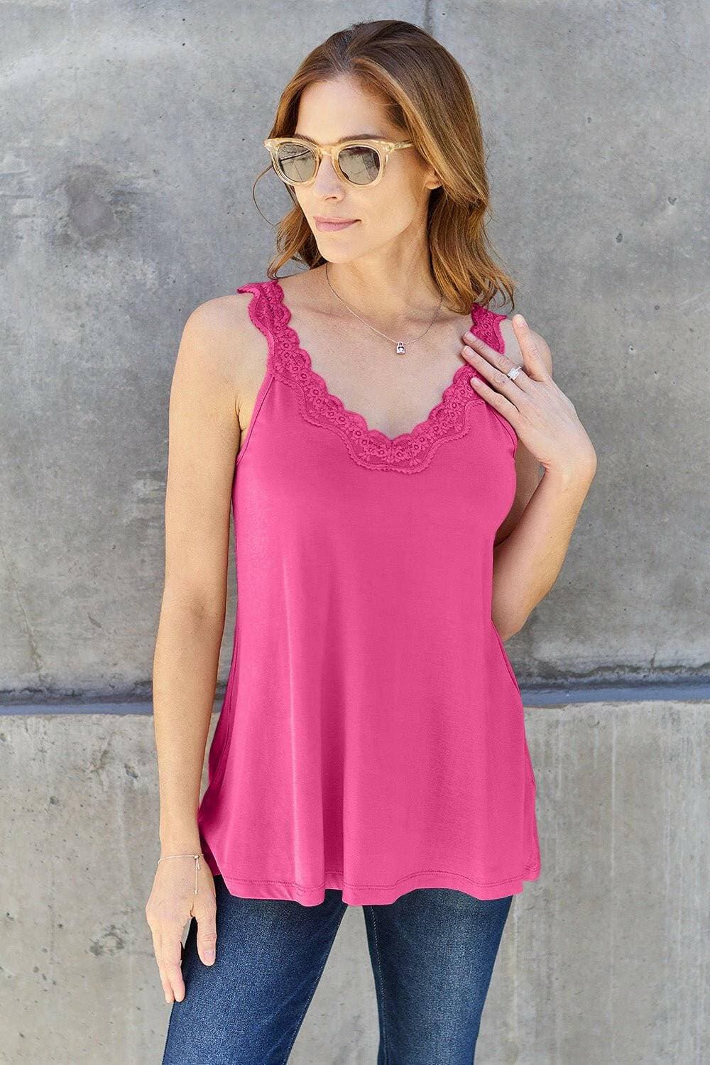 Effortless Elegance Lace V-Neck Cami - Love Salve 