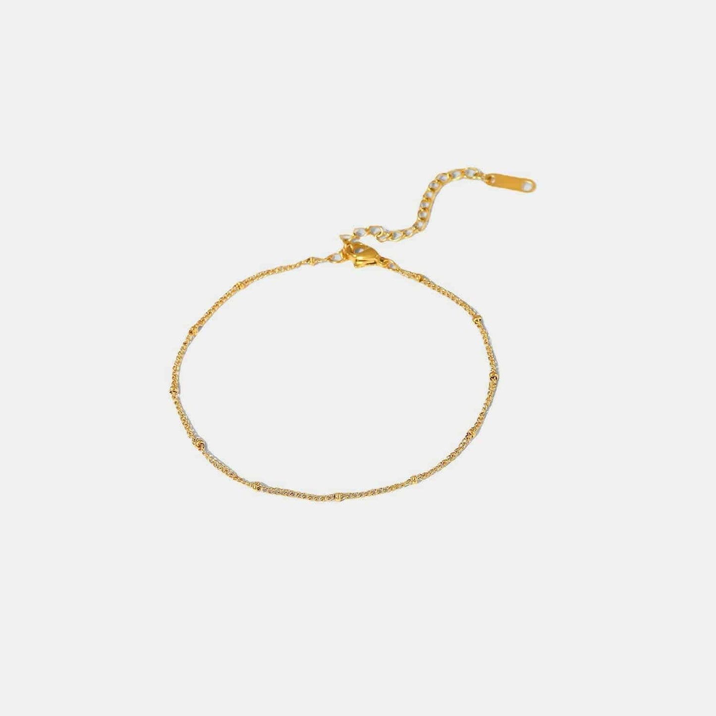 Shining Gold Beaded Anklet - Love Salve 