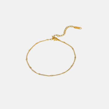 Shining Gold Beaded Anklet - Love Salve 