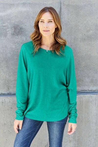 Elegant Round Neck Tee: Luxe Comfort & Versatility - Love Salve 