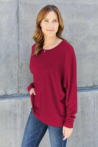 Elegant Round Neck Tee: Luxe Comfort & Versatility - Love Salve 