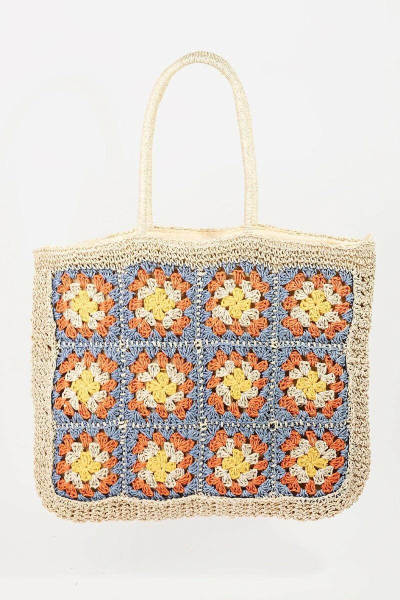 Bloom Braided Beach Tote Bag - Love Salve 