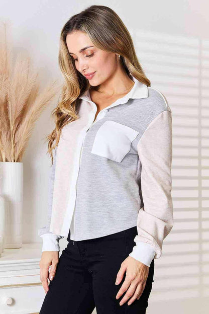 Contemporary Chic Color Block Top - Love Salve 