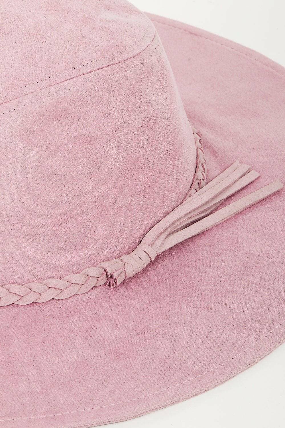 Elegant Faux Suede Cap adorned with Stylish Braided Detail - A Fashionable Headwear Choice - Love Salve 