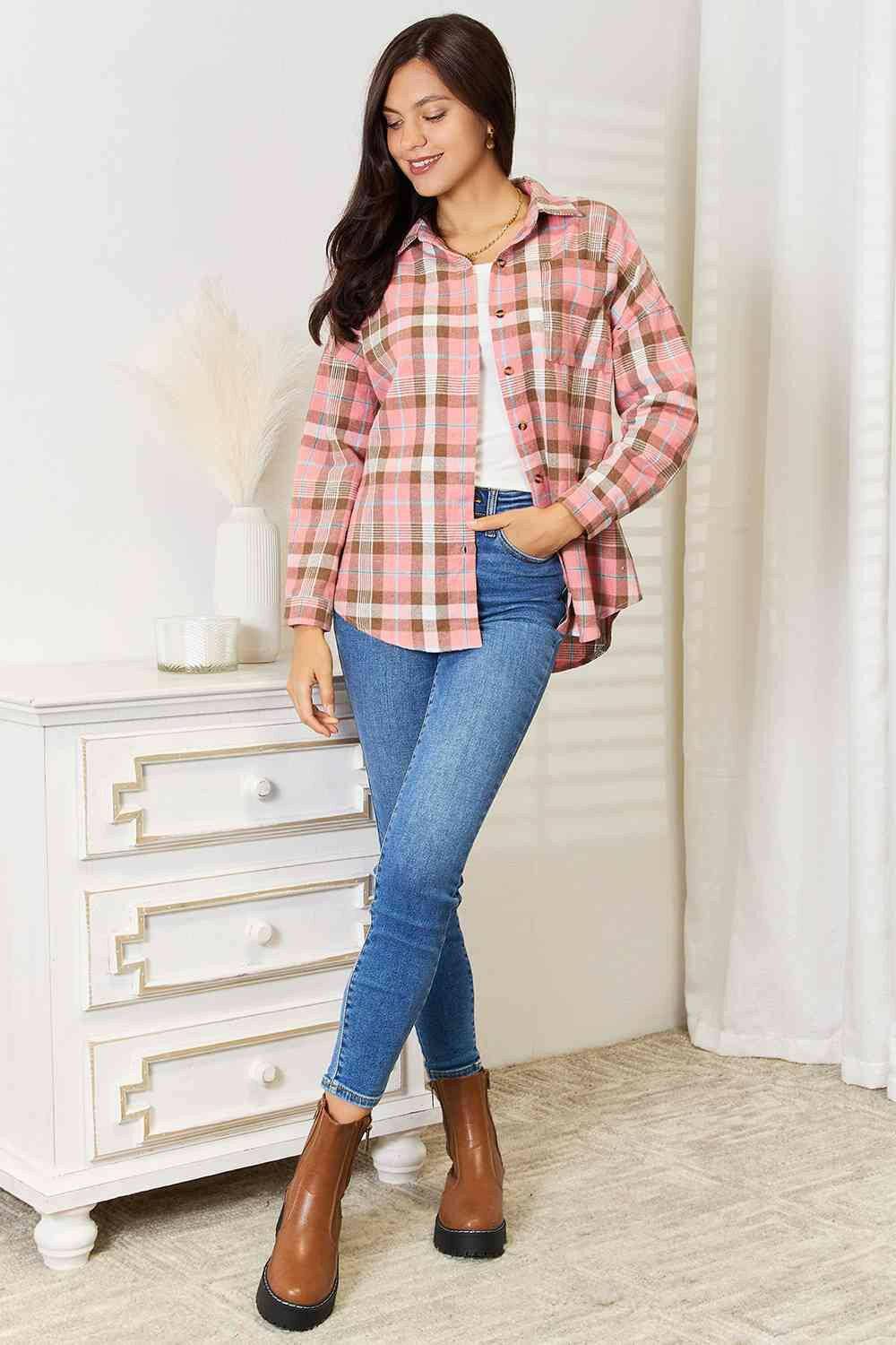 Effortless Elegance: Timeless Plaid Shirt for Versatile Style - Love Salve 