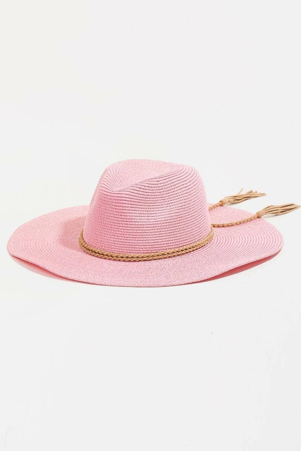 Bohemian Sun Protection Fedora with Stylish Rope Accent - Love Salve 