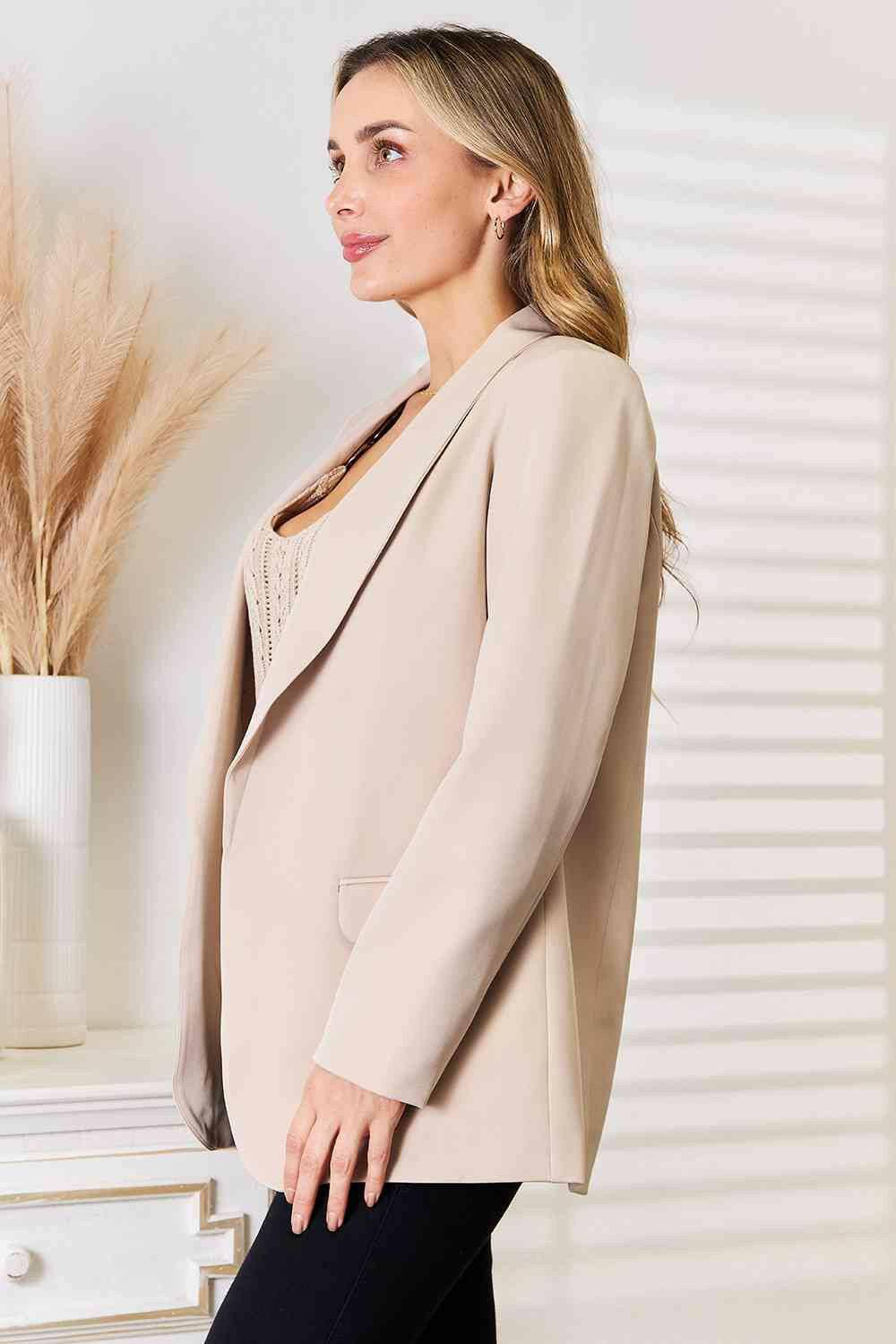 Sophisticated Shawl Collar Blazer for Elevated Elegance - Love Salve 