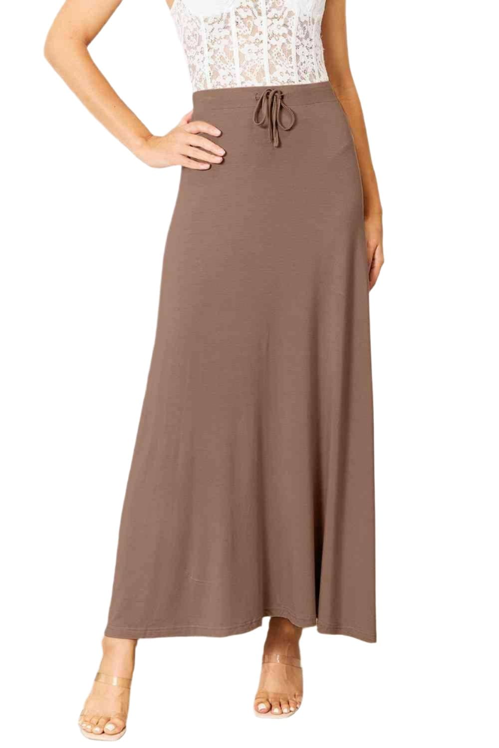 Maxi Skirt with Customizable Fit for Ultimate Comfort - Love Salve 