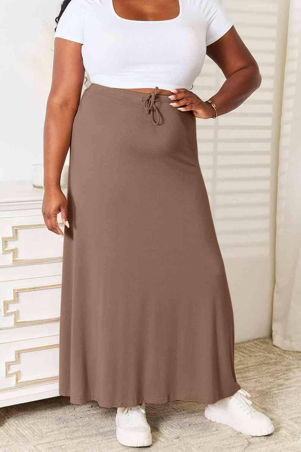 Maxi Skirt with Customizable Fit for Ultimate Comfort - Love Salve 