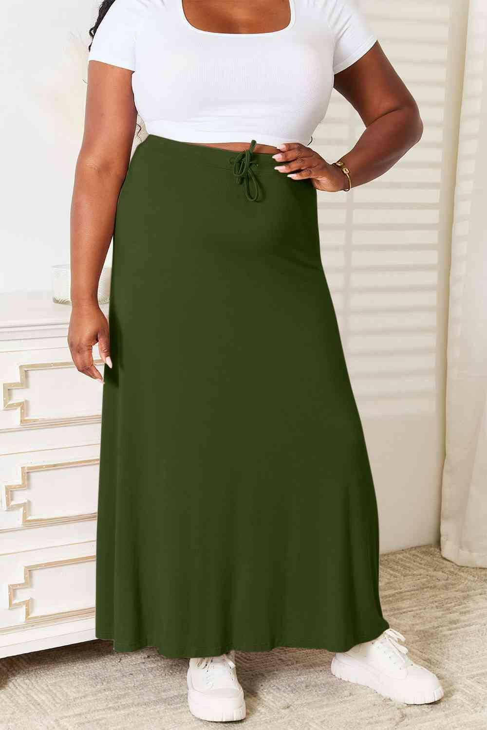 Maxi Skirt with Customizable Fit for Ultimate Comfort - Love Salve 