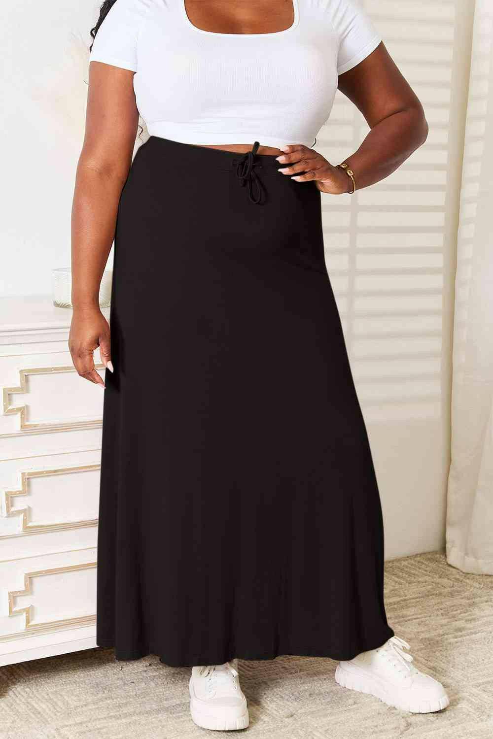 Maxi Skirt with Customizable Fit for Ultimate Comfort - Love Salve 