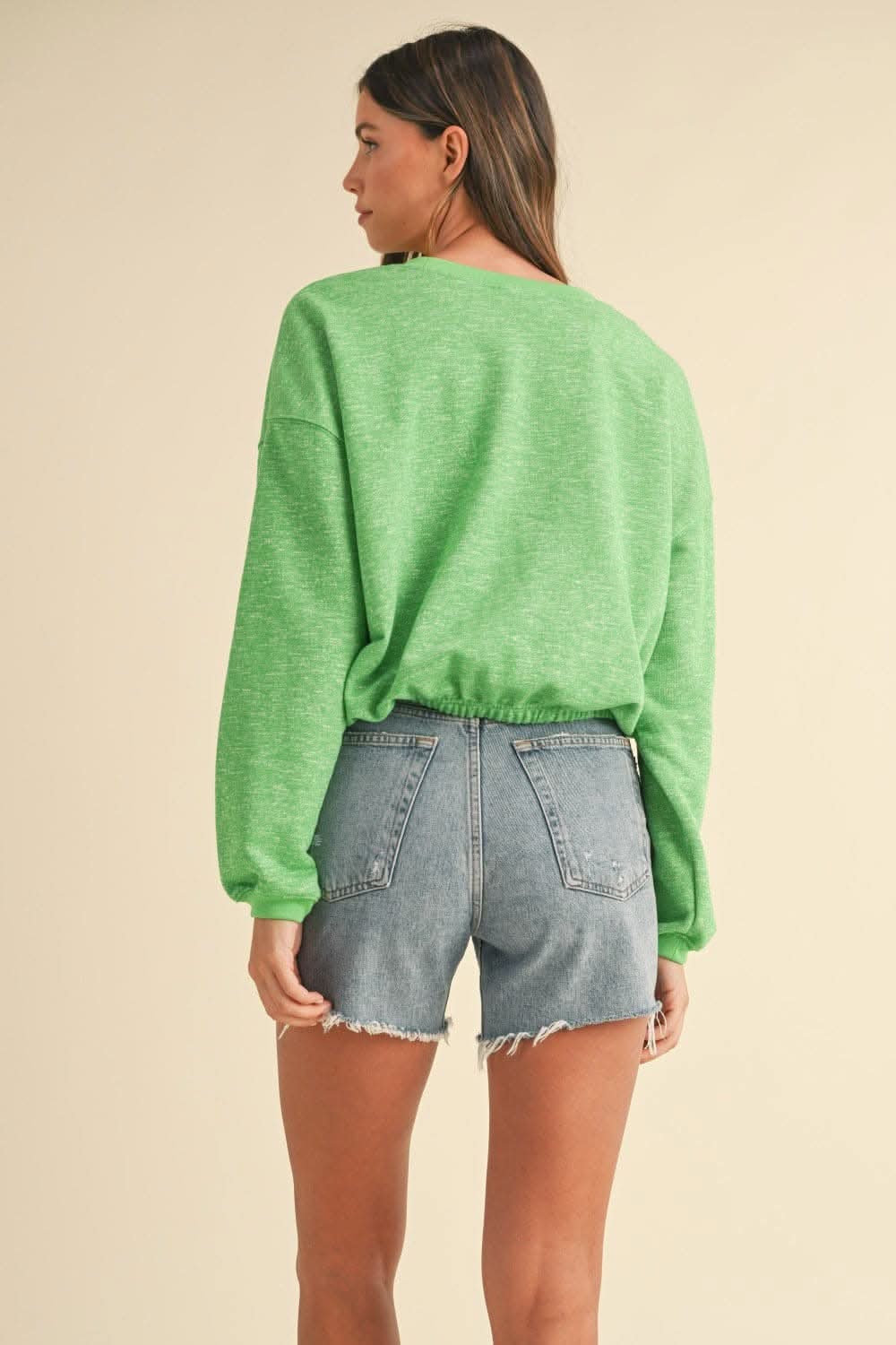 Malibu vintage crop sweatshirt - Love Salve 
