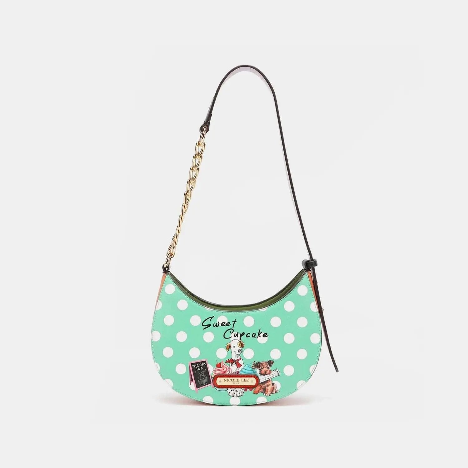Chic polka dot vegan leather bag - Love Salve 