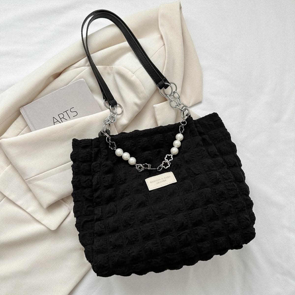 Stylish bubble tote bag - medium size - Love Salve 