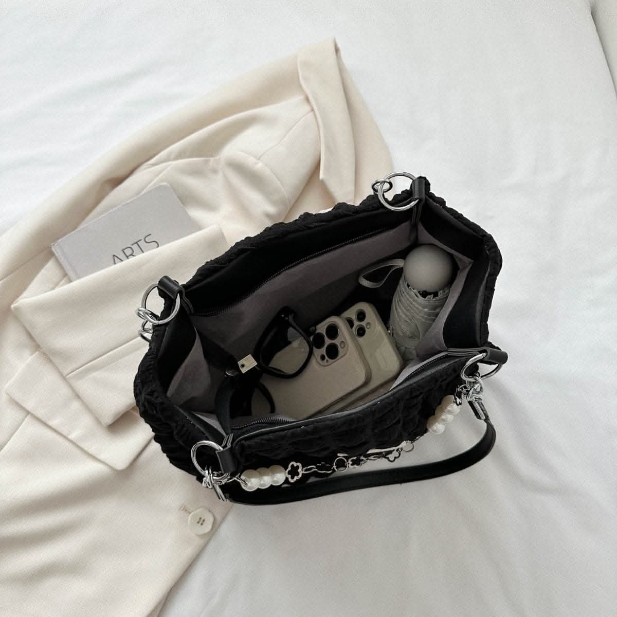 Stylish bubble tote bag - medium size - Love Salve 