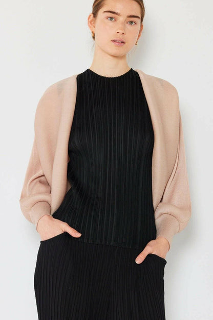 Elevate Your Style with the Swirl Ribbed Puff Sleeve Bolero Cardigan - Love Salve 