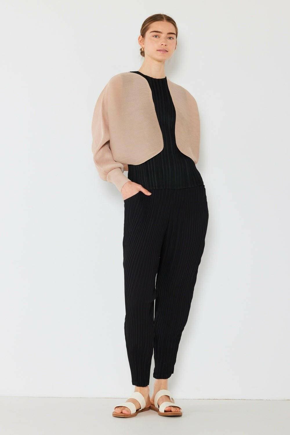 Elevate Your Style with the Swirl Ribbed Puff Sleeve Bolero Cardigan - Love Salve 